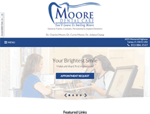 Tablet Screenshot of moorefriendlysmiles.com
